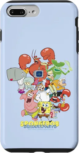 Vista 12 de Funda para iPhone 16 SpongeBob SquarePants Group Party Pose