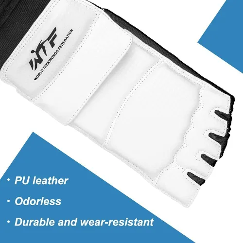 Vista 4 de Equipo de protección para Taekwondo Sparring Protector de pie para Karate Boxeo Sparring Protector de pie, Equipo de protección para pies de artes