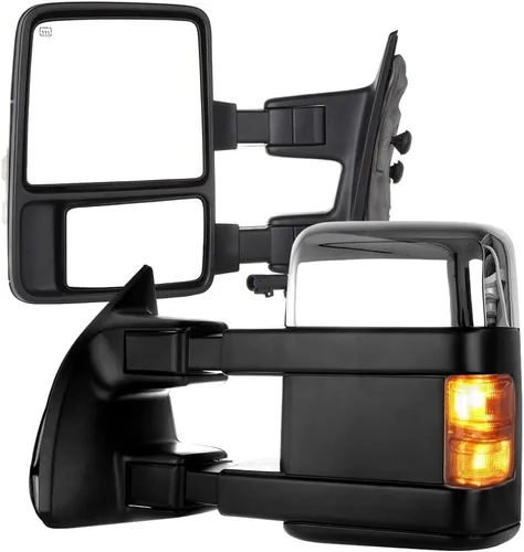 Vista 25 de Espejo Lateral del Conductor o del Pasajero Compatible con 1980-1996 Para Ford F150 1980-1996 Para Ford F250 1980-1996 Para Ford F350 Operado