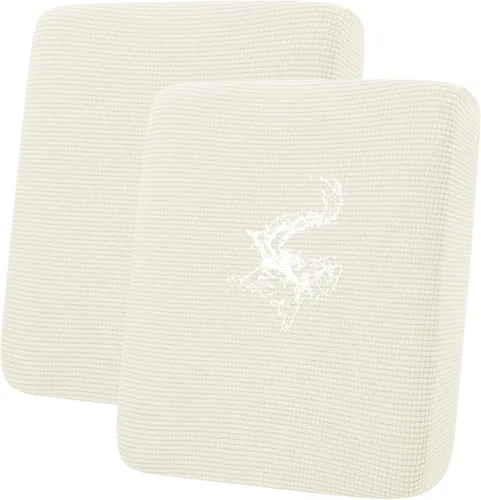Vista 56 de Fundas impermeables para sofá seccional, fundas de cojín antideslizantes para sofá Ajuste seccional en forma de L, tela jacquard elástica, parte