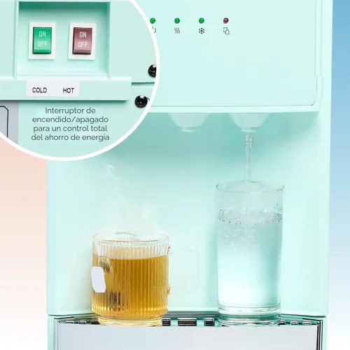Vista 5 de Igloo Dispensador de enfriador de agua con carga inferior retro, opciones de temperatura caliente, fría o ambiente, capacidad para botellas de 3 o 5