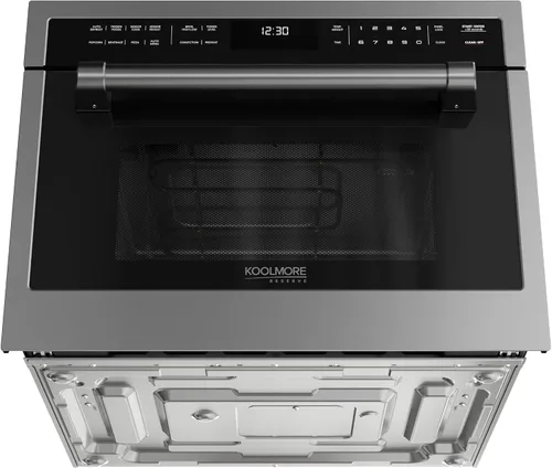 Vista 10 de KoolMore Reserve 24 pulgadas 1.6 pies cúbicos Horno microondas de convección integrado con 10 niveles de potencia, cocinado por sensor, hornear