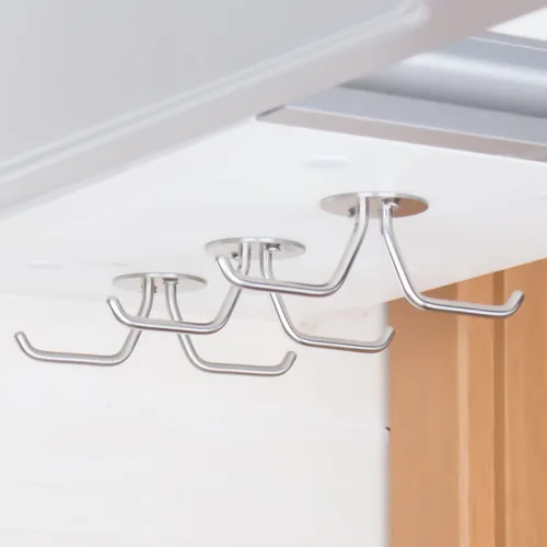 Vista 9 de simpletome Ganchos para tazas debajo del gabinete, organizador de tazas de café, colgador de almacenamiento de techo para oficina, cafetería, bar