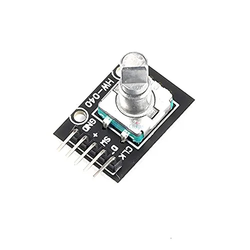 Vista 6 de 2 unids KY-040 360 grados Rotary Encoder Módulo para Arduino Compatible Sensor de Ladrillo Interruptor Desarrollo Junta KY-040 con Pines