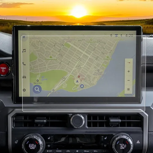 Vista 24 de YEE PIN Protector de pantalla para 2014-2019 4Runner Entune 6.1 pulgadas/2013 BRZ, protector de pantalla táctil de cristal templado para navegación