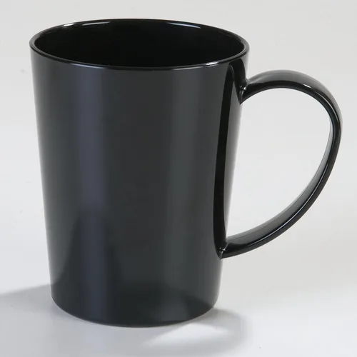 Vista 16 de Carlisle FoodService Products Taza Taza de Café de Plástico con Asa Grande para Bufés, Hogar y Restaurante, Tritan, 12 Onzas, Negro, (Paquete de 12)