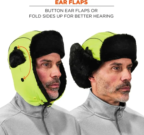 Vista 13 de Ergodyne N-Ferno 6802 Thermal Winter Trapper Hat