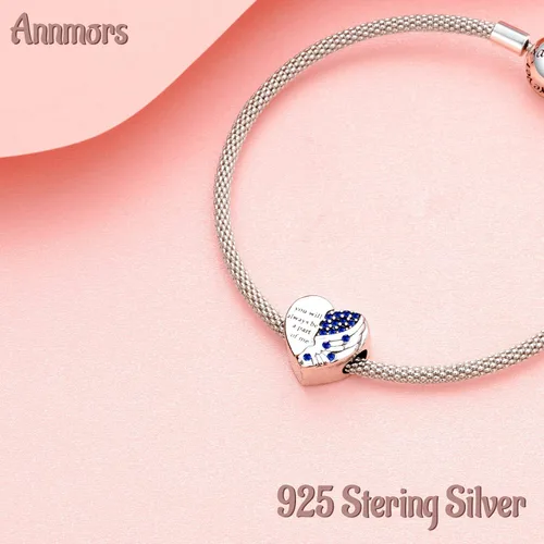 Vista 2 de Annmors Charms for Bracelets Family Animal Safety Chains Nature Dangle for Women Bracelets & Necklace Pendant