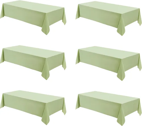 Vista 23 de Mantel Cuadrado 52 x 52 Pulgadas Manteles Negros Resistente a Manchas y Arrugas Lavable de Poliéster para Fiestas, Buffets y Bodas Mantel