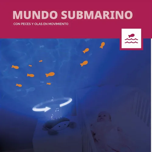 Vista 4 de Zazu Kids Proyector de música con luz nocturna para niños (Cody)