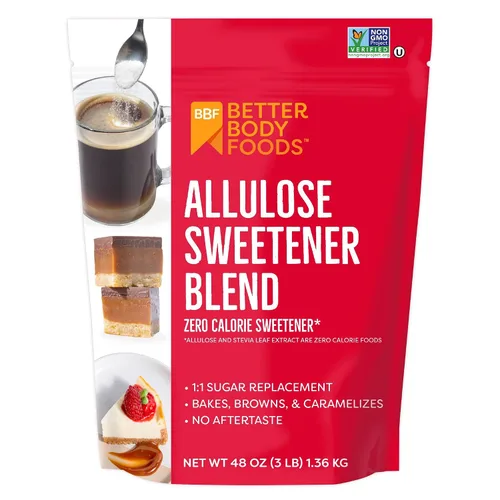 Vista 8 de BetterBody Foods Edulcorante de alulosa de 12 onzas, cero calorías, sin OMG y sin gluten, reemplazo de azúcar 1:1 sin regusto, perfecto para hornear