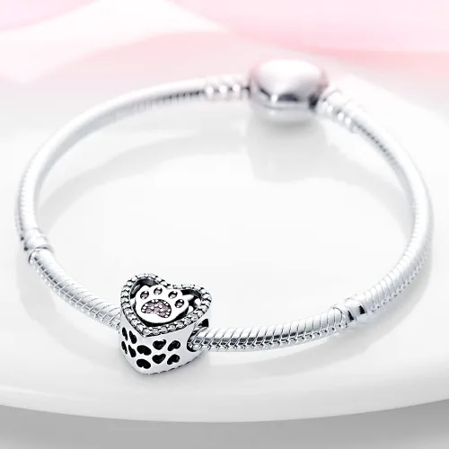 Vista 2 de Pandach 925 Sterling Silver Charms for Bracelets Necklace with 5A CZ Stones Dangle Pendant Bead Jewelry Beads Gifts for Women