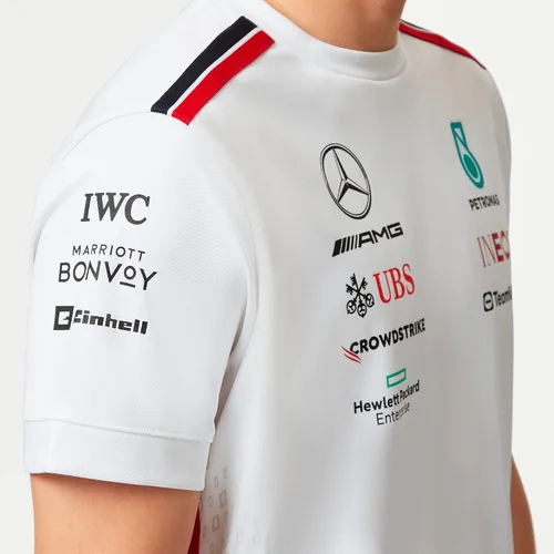 Vista 6 de Mercedes AMG Petronas Camiseta del equipo de Fórmula Uno - 2023, Blanco