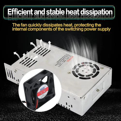 Vista 4 de CNCTOPBAOS Fuente de alimentación conmutada de 600 W 12 V CC, transformador industrial, PSU de CA a CC, convertidor de adaptador de 12 voltios 50 A