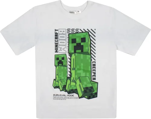 Vista 4 de Minecraft Creeper - Conjunto de pantalones deportivos de 3 piezas para niños, con cremallera, camiseta de manga corta y pantalones deportivos activos