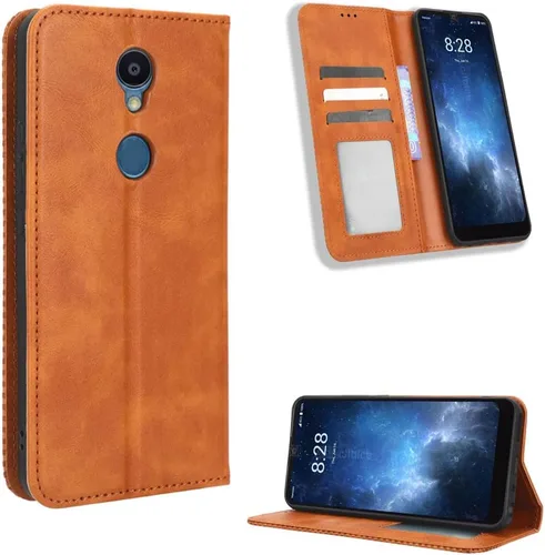 Vista 71 de Funda para BLU Bold N2, funda de piel sintética para BLU Bold N2, funda para BLU Bold N2 5G N0050UU Funda de piel sintética negra Negro