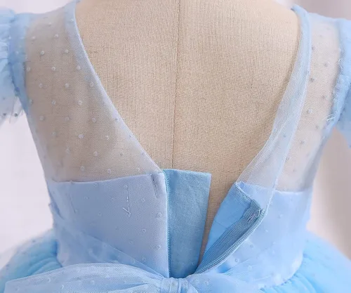 Vista 5 de Nileafes Vestidos de princesa para niña de flores vestido de fiesta de cumpleaños