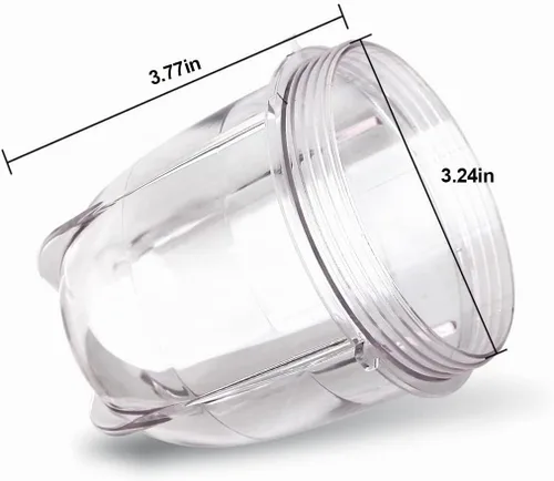 Vista 2 de Piezas de repuesto Accesorios de vasos compatible con la licuadora Magic Bullet original MB1001 de 250 W (2 tazas de 12 onzas)