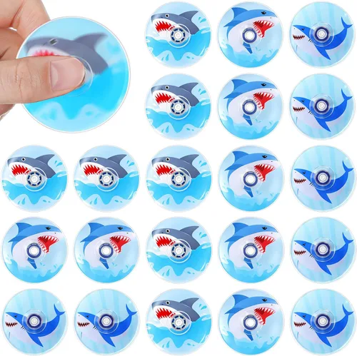 Vista 35 de Sotiff 24 piezas de tortuga verde Fidget Spinners a granel, mini juguetes