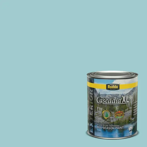 Vista 73 de Rodda Paint CASCADIA XL - Pintura e imprimación satinada para exteriores en uno, cuarto de galón, azul Madonna