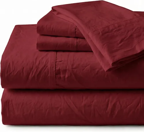 Vista 11 de Perú Pima – Juego de sábana de cama de 285 hilos – 100 % algodón peruano Pima – De percal Pizarra