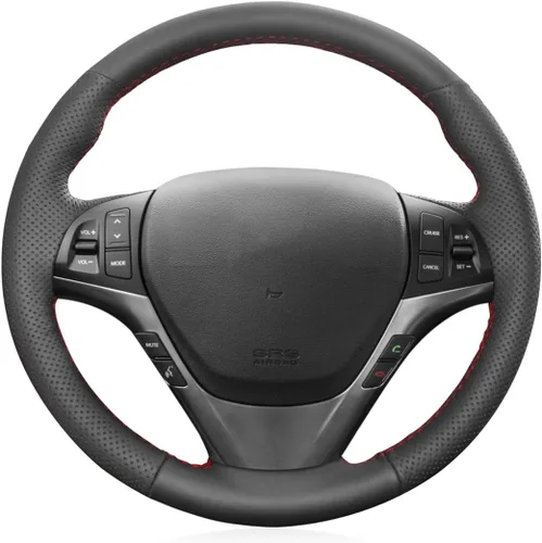 Vista 15 de MEWANT Funda cosida para volante Hyundai Genesis Coupe 2010-2016/Accesorios de volante para Hyundai Genesis Coupe