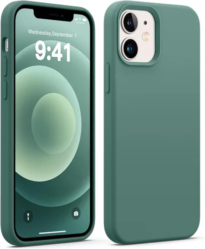 Vista 28 de JELE Funda a prueba de golpes diseñada para iPhone 11, funda de teléfono de silicona líquida con [forro de microfibra suave antiarañazos]
