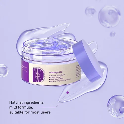 Vista 3 de 2 unidades de gel morado para articulaciones, crema de masaje calmante para alivio morado, actividades articulares en todo el cuerpo, alivia