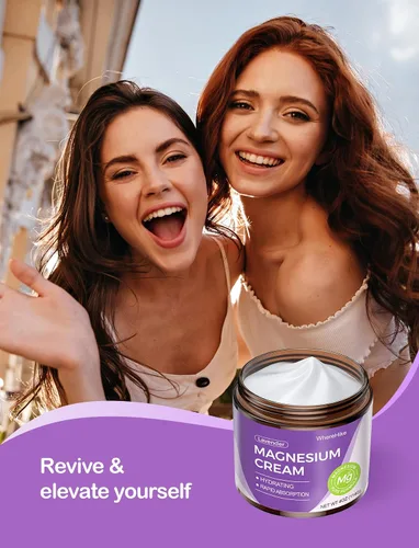 Vista 6 de stilip Crema Tópica Natural de Magnesio para el Sueño, Loción Nocturna de Magnesio para el Dolor y Calambres en las Piernas, Relajación Muscular