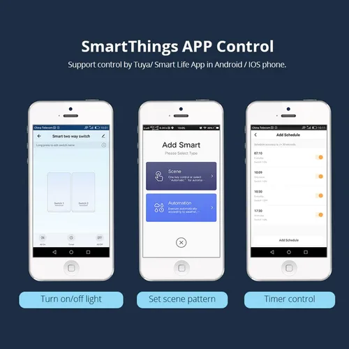 Vista 3 de Zigbee Smart Home WiFi Interruptor remoto inalámbrico, controlador de luz LED, módulo de relé de bricolaje, compatible con Alexa y Google Home
