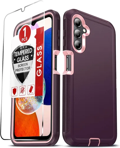 Vista 35 de LeYi Funda compatible con Samsumg Galaxy A05 4G: Galaxy A05 4G con resistente a los golpes, 3 en 1 de cuerpo completo, protección resistente