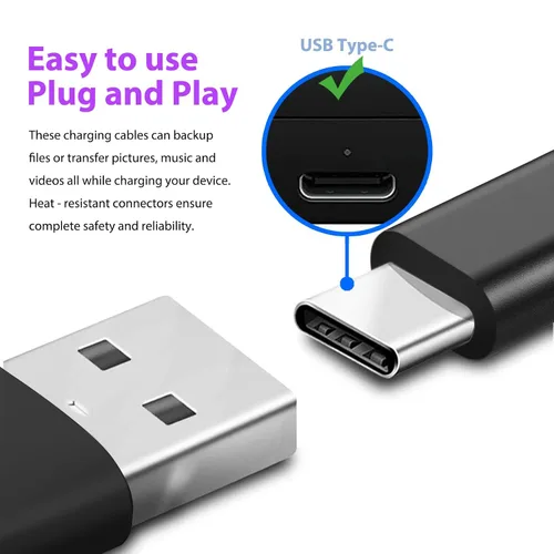 Vista 3 de ycwwzzh Cable de carga USB-C compatible con BlueParrott B450-XT S650-XT M300-XT, Jab Elite 3 4 7 7 Pro 75t 85t 85h, auriculares Elite Active 75t