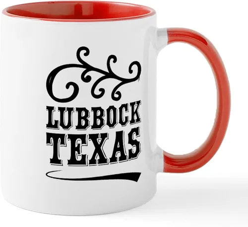 Vista 32 de CafePress – Taza Amarillo Texas – El único Taza de café, taza de café, S, Blanco