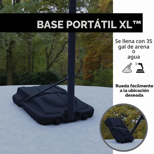 Vista 8 de Nuevo aro de baloncesto portátil ajustable de por vida 71522 tablero de acrílico de 54 pulgadas