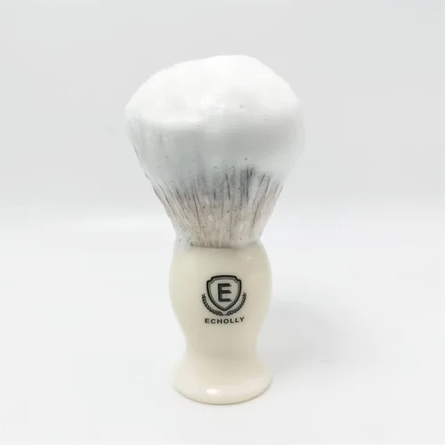Vista 2 de Echolly-Brochas de afeitar prémium para hombre sin desprendimiento, cepillo de afeitar para hombre, mango acrílico suave, cepillo de afeitado Legacy