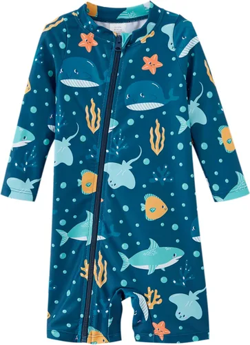 Vista 14 de UMELOK Traje de Baño para Bebé Niño UPF 50+ con Protección Solar y Protección contra Erupciones