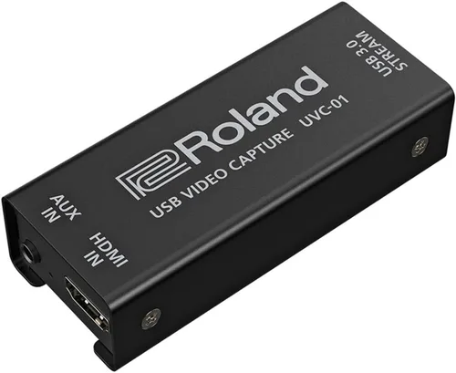 Vista 2 de Roland Captura de video USB UVC-01 Plug-and-Play para grabaciones impecables y transmisiones en vivo Codificador de video HDMI a USB 3.0 HD