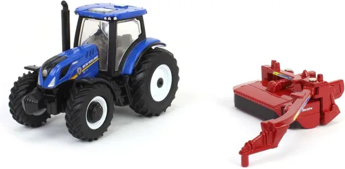 Vista 5 de 1/64 New Holland T6.175 MFD con acondicionador cortacésped H7230