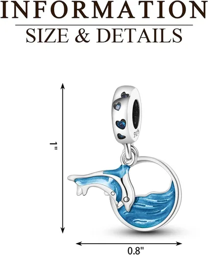 Vista 3 de Cuentas de plata de ley 925 multicolor para pulseras Pandora, regalo de joyería de mamá, colgante de collar de mujer, dije de pulsera Gir, Plata
