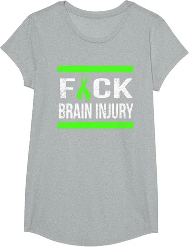 Vista 88 de Apoyo Daño cerebral Concienciación T Shirt, mujer L, Asphalt Negro