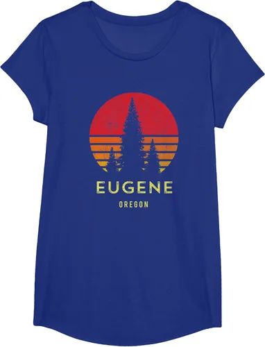 Vista 23 de Camiseta Eugene Oregon, Negro, S