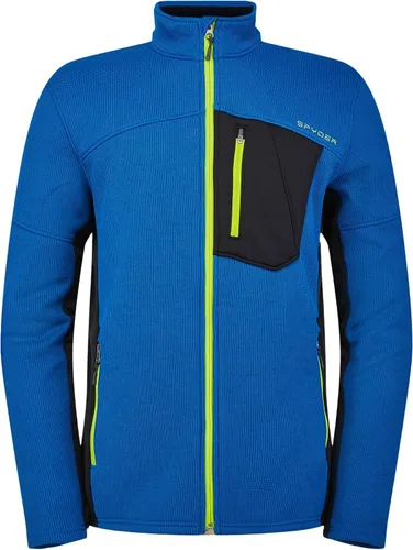 Vista 31 de Spyder Chaqueta híbrida de capa media con cremallera completa para hombre Azul etéreo