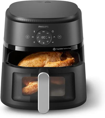 Vista 11 de Philips 2000 Series Air Fryer with Window, 13 Ways to Cook, 4.4 QT, Black