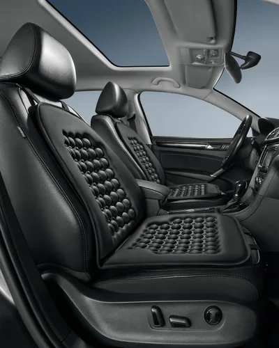 Vista 5 de Fremont Auto - Funda para asiento de vehículo transpirable con protector de asiento - Hecha con fibra de poliéster premium y almohadilla de burbujas