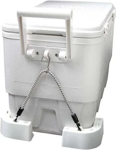 Vista 8 de Attwood 14137-7 Cooler Mounting Kit, 4 Corner Pieces, 2 Quick-Connect Stretch Straps, Corrosion-Resistant