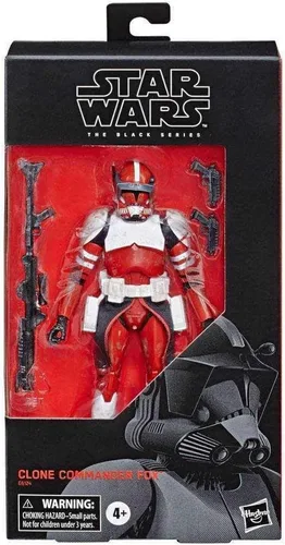 Vista 2 de HASBO Star Wars: The Clone Wars Clone Commander Fox The Black Series Figura (2019)