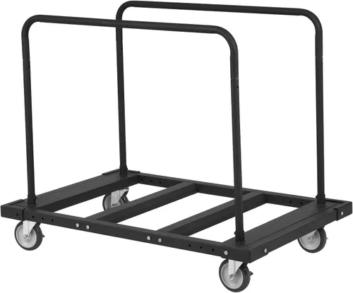 Vista 9 de VEVOR Carrito de mesa plegable, carrito de mesa resistente con ruedas giratorias de 5 pulgadas, carrito de plataforma de paneles de yeso de 1800