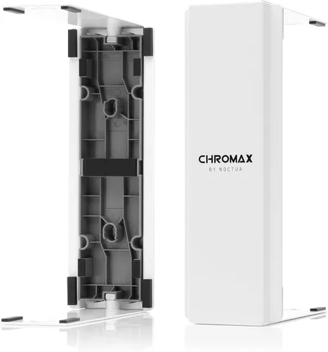 Vista 3 de Noctua Enfriador de CPU NH-D15 SE-AM4 con cubiertas de disipador térmico NA-HC4 chromax.White