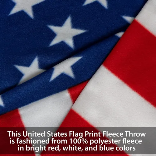 Vista 5 de Manta con la bandera estadounidense, manta de felpa de poliéster de los Estados Unidos, decoración del hogar con bandera estadounidense