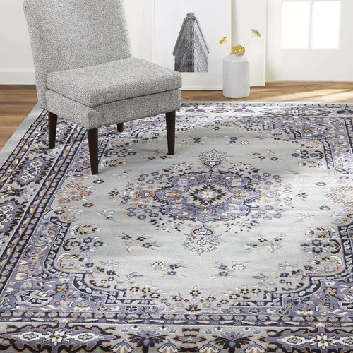 Vista 18 de Home Dynamix Premium Sakarya - Alfombra tradicional con borde de medallón, color azul campo, 9 pies 2 pulgadas x 12 pies 5 pulgadas, rectangular